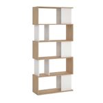 Librera Cubos Blanco y Nogal de 5 Niveles