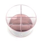 Organizador de Cosméticos Redondo Rosa