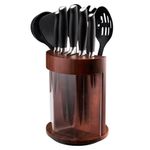 Block de 11 Cuchillos y Utensilios de Cocina