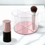 Organizador de Cosméticos Redondo Rosa