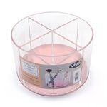 Organizador de Cosméticos Redondo Rosa