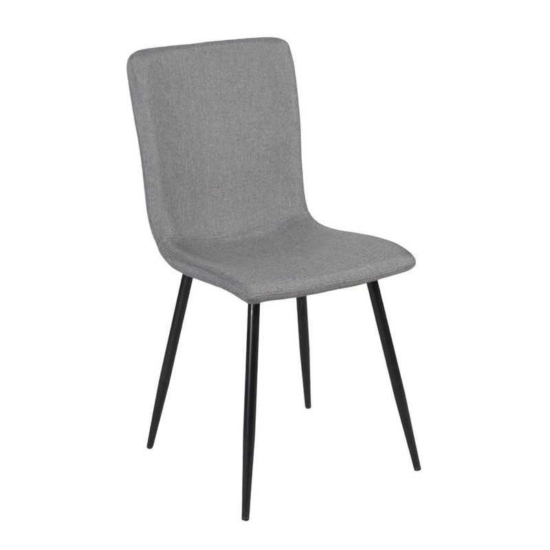 Set de Comedor Arkis para 6 Personas con Mesa y 6 Suillas Color Blanco y Gris Claro