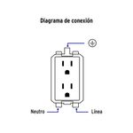 Tomacorriente Doble 3 Módulos Lisboa Negro - Volteck