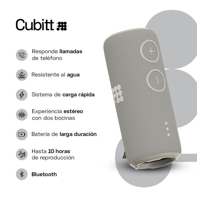 Bocina Power Plus Speaker Gris de 30 W - Cubitt