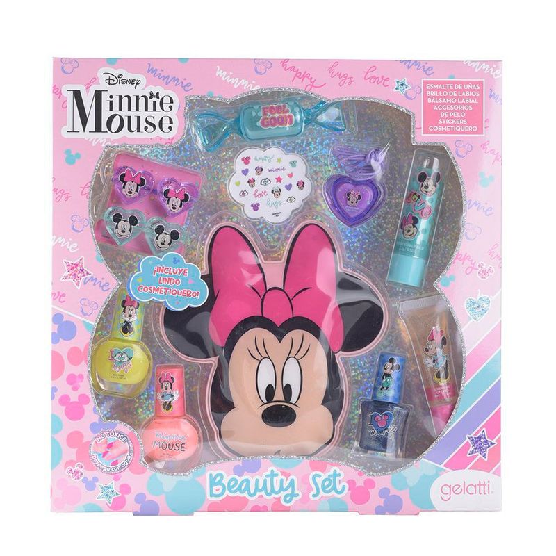 Gelatti esmalte + gloss + bálsamo labial + coleta Minnie