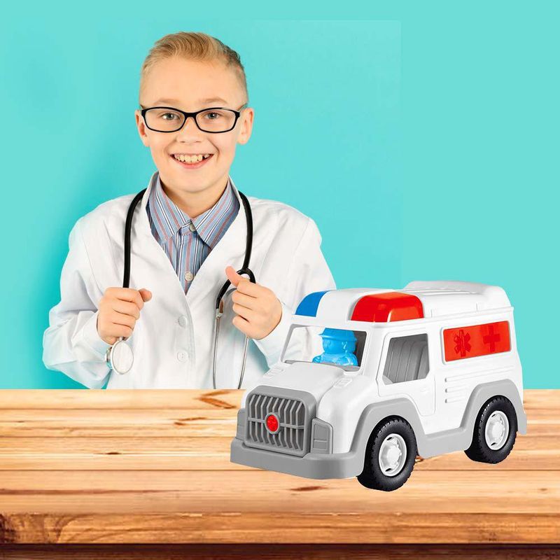 Ambulancia de Juguete con 12 Bloques