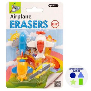 Set de Borradores Aeronaves Diseños Surtidos