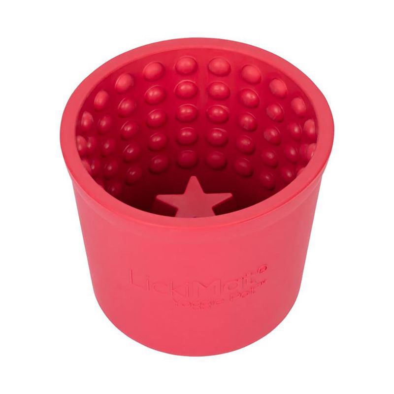 Plato Hondo Estilo Pote Rosado - Lickimat