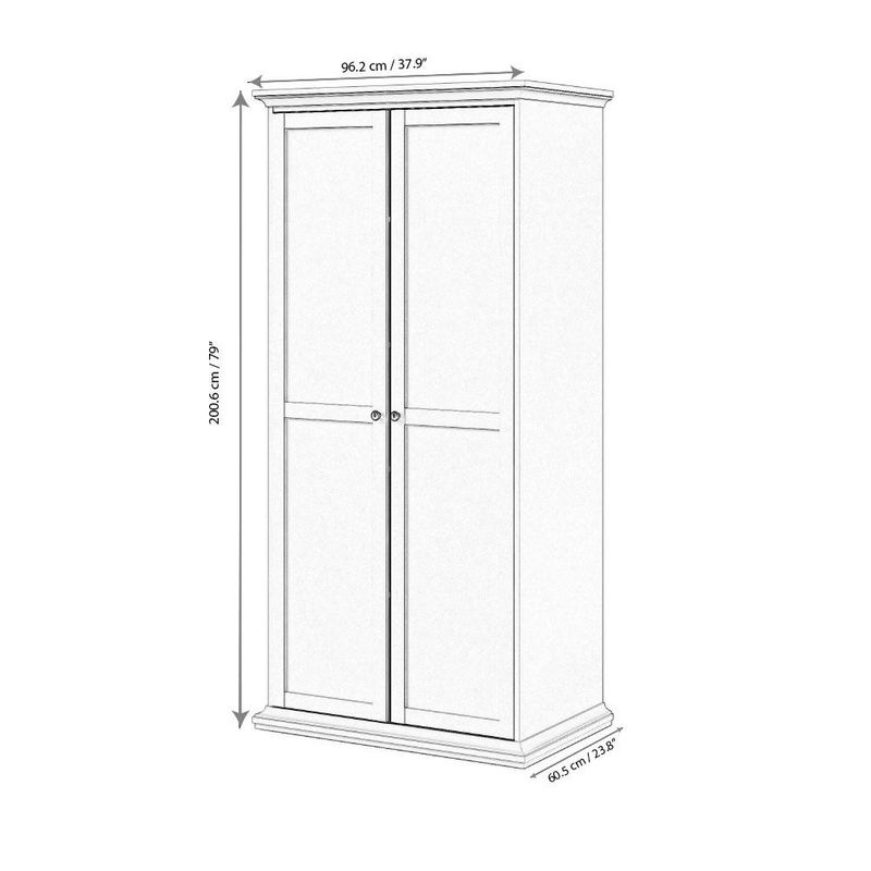 Armario Monet Blanco de 2 Puertas