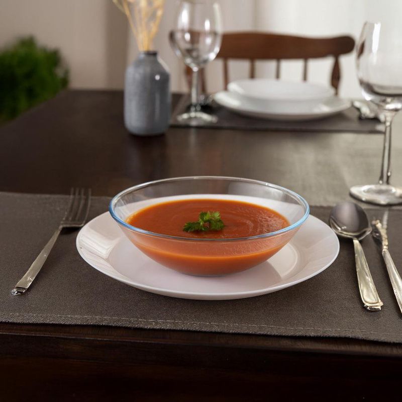Plato Naturali para Sopa de Vidrio Templado 7.8 Plg