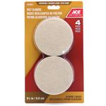 Protectores Circulares Fieltro Beige 3 1/2 Plg 4 Uds