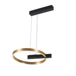 Lámpara LED Geométrica de Techo Dorada Luz Cálida 34 W