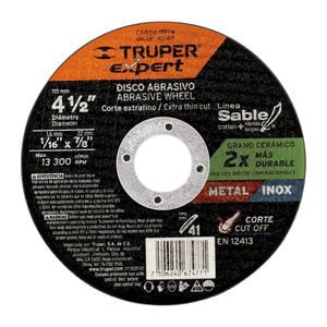 Disco de Corte Fino Tipo 4-1/2 Plg