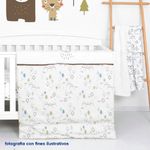 Set De Edredón Para Cuna Conejo Y Oso 2 Pzas