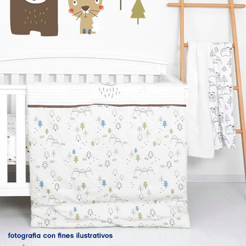 Set De Edredón Para Cuna Conejo Y Oso 2 Pzas