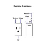 Tomacorriente + 2 Interruptores 1 Modulo Lisboa  Negro - Volteck