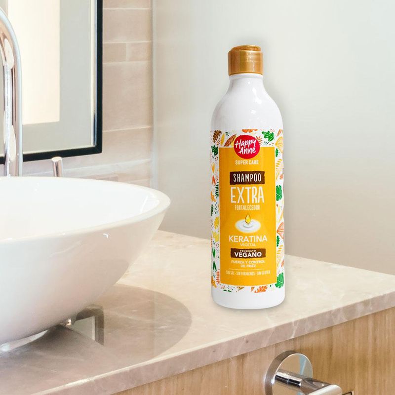 Shampoo Extra Fortalecedor Keratina 340 Ml - Happy Anne