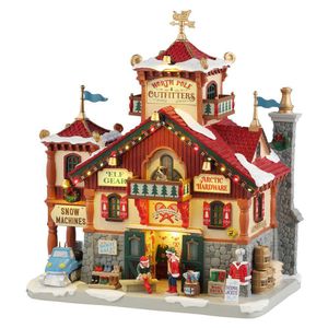 Tienda de Ropa del Polo Norte con Luz LED para Villa Navideña