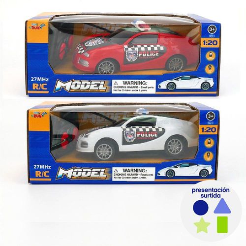 Vehículo de Policía Radio Control 1:20