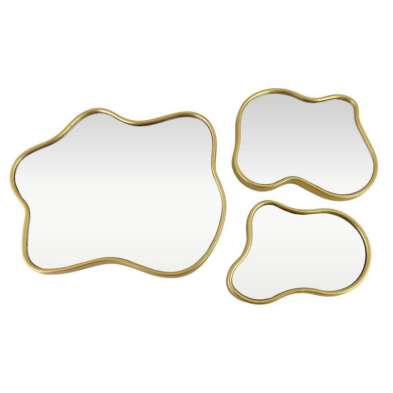 Juego de 3 Espejos Asimétricos Marcos Dorados