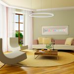 Lámpara LED Circular para Techo Blanca 60 Cm