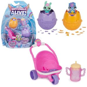 Hatchimals Alive Set Coche con 2 Bebés