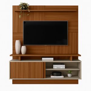 Modulo para Tv Viena Café y Blanco