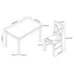 Set de Comedor  Carl 5 Piezas