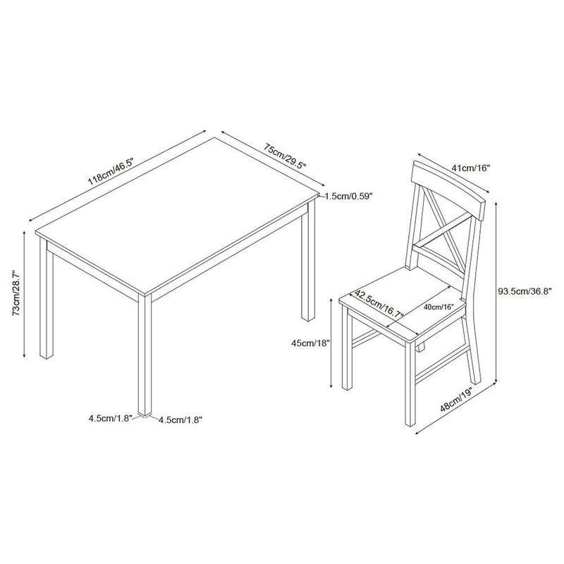 Set de Comedor  Carl 5 Piezas