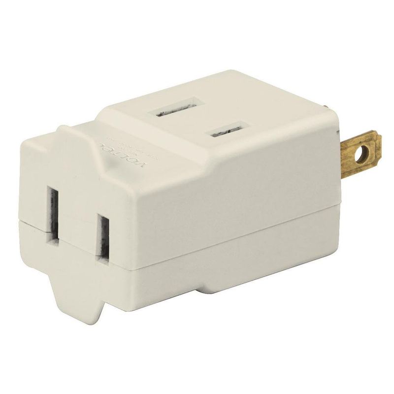 Multicontacto Cubo Polarizado De 3 Entradas - Volteck