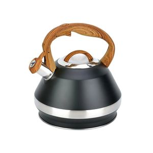 Tetera Negra 3.4L Efecto Madera y Doble Base