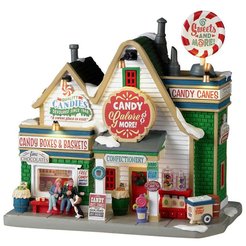 Dulcería “Candy Galore & More” con Luz LED para Villa Navideña