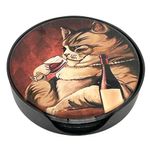 Set de 4 Portavasos Diseño Gatos