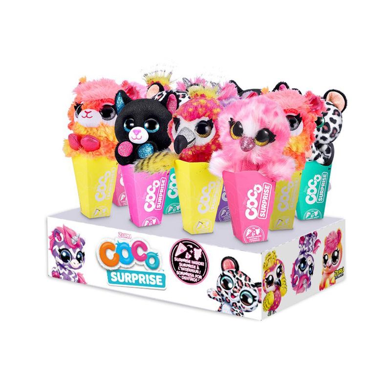Coco Surprise Peluche Neon en Cono Diseños Surtidos