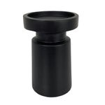 Portavelas Decorativo Negro