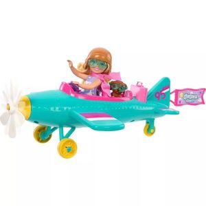Muñeca Chelsea Piloto con Avión de 2 Asientos