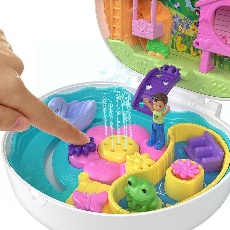 Polly Pocket Set de Juego Compacto Jardín de Conejito
