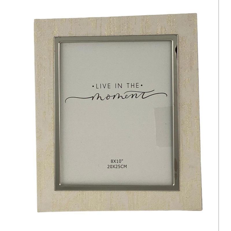 Portarretratos de Madera Texturizada Color Beige