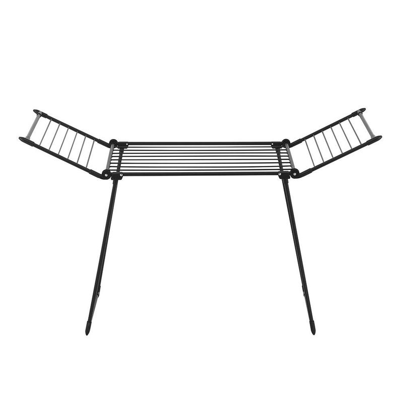 Tendedero Plegable de Metal Negro