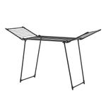 Tendedero Plegable de Metal Negro