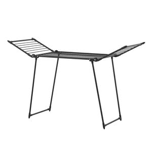 Tendedero Plegable de Metal Negro