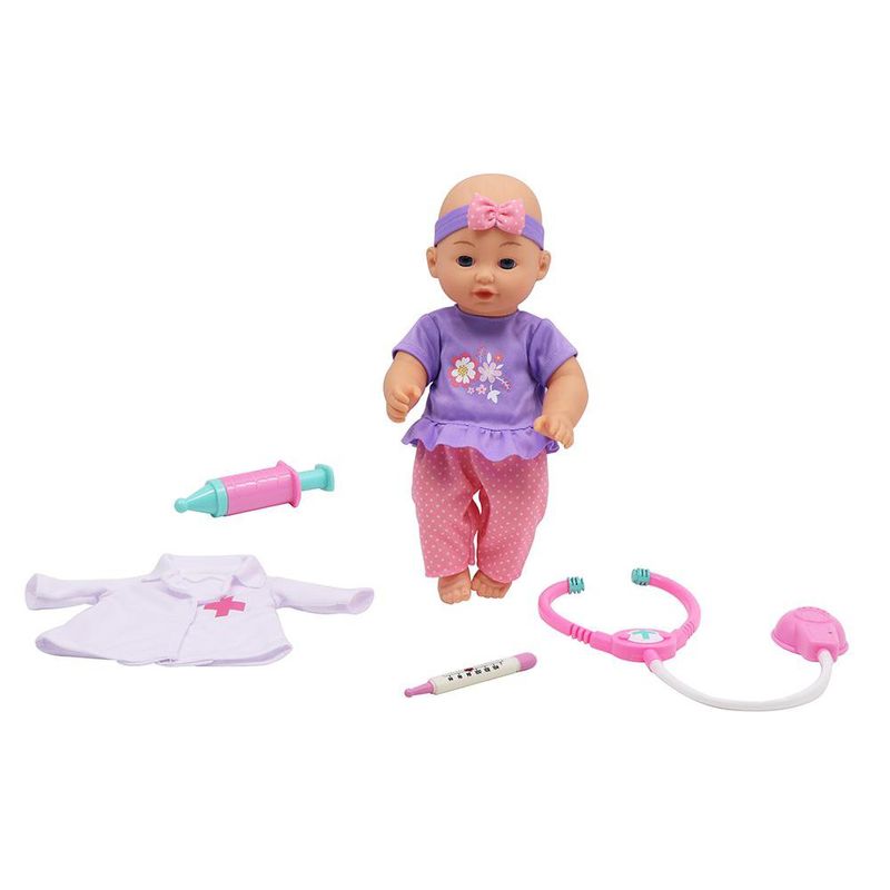 Muñeca Bebé con Juego Médico y Accesorios