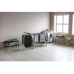 Tendedero Plegable de Metal Negro