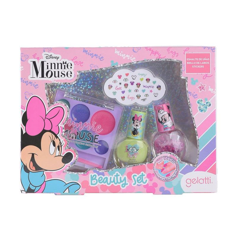 Set para Uñas Esmalte + Sticker Minnie Mouse