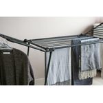 Tendedero Plegable de Metal Negro