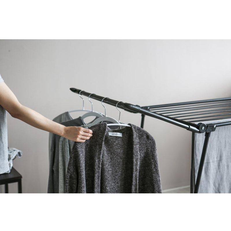 Tendedero Plegable de Metal Negro