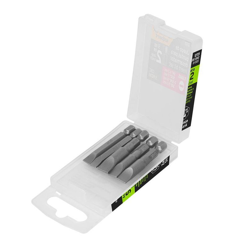 Set de 5 Puntas Planas de 2 Plg