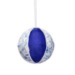 Bomba Acabado Porcelana Azul y Blanco 10 Cm