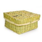Caja de Caña con Tapadera 18 Cm