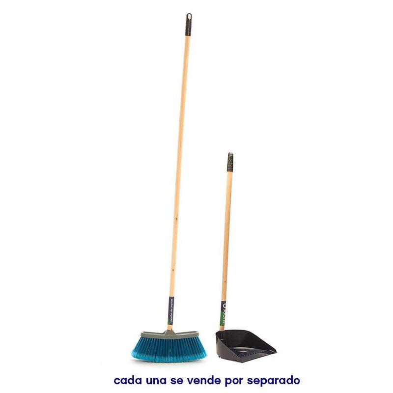 Escoba Popular Cerdas Suaves Azul
